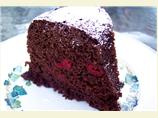 Microwave Chocolate Cherry Snack Cake