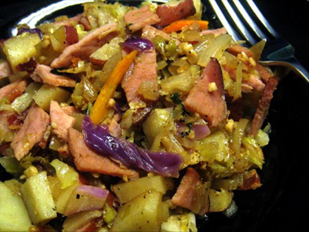 Leftover Ham & Cabbage Casserole. Photo by Caroline Cooks