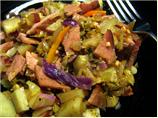 Leftover Ham & Cabbage Casserole