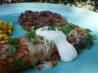 Tomato Sauced Enchiladas With Sour Cream and Aged Cheese. Recipe by AZPARZYCH