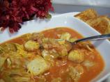 Creole Rice, Sausage,  and Cabbage Soup