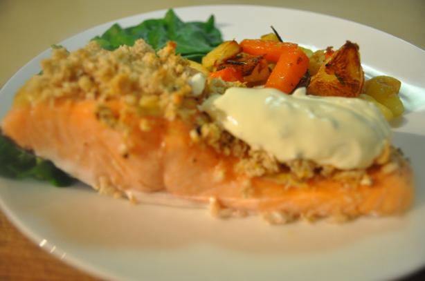 Mustard Crusted Salmon (For the Toaster Oven). Photo by I'mPat