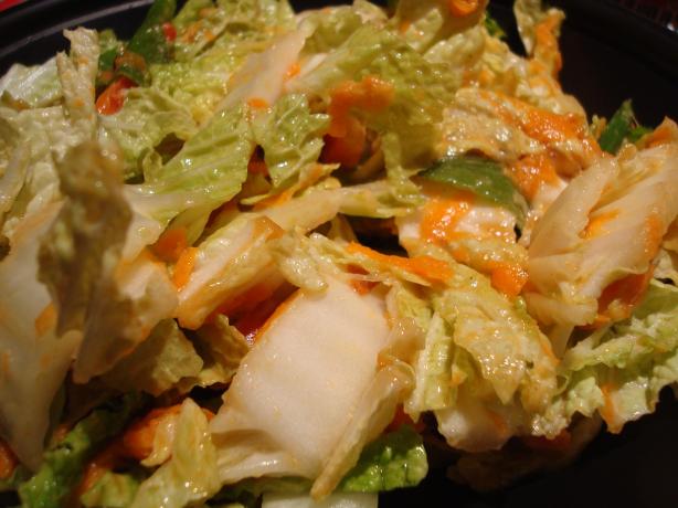 Cabbage Salad With Peanut Dressing (Vegan). Photo by Starrynews