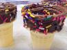 Chocolate Lined Cones. Recipe by katew