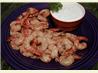 Chipotle-Barbecued Shrimp with Goat Cheese Cream. Recipe by Kirstin in the Couv