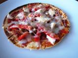 Healthy Tortilla Chicken Pizza