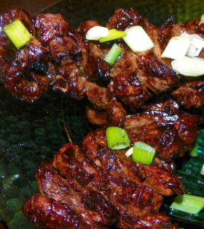 Skewered Sesame Sirloin. Photo by Baby Kato