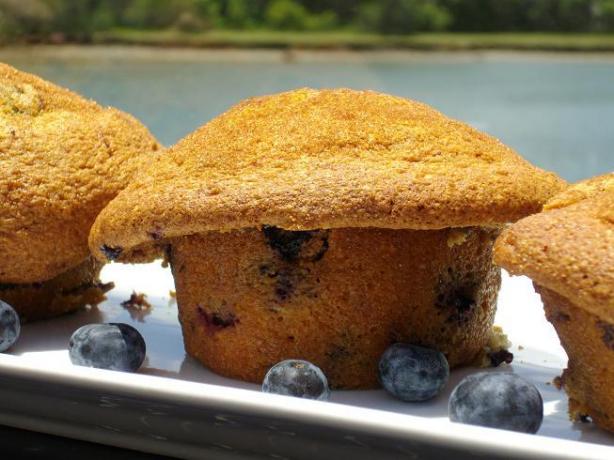 Fresh Blueberry Sour Cream Muffins. Photo by The Flying Chef