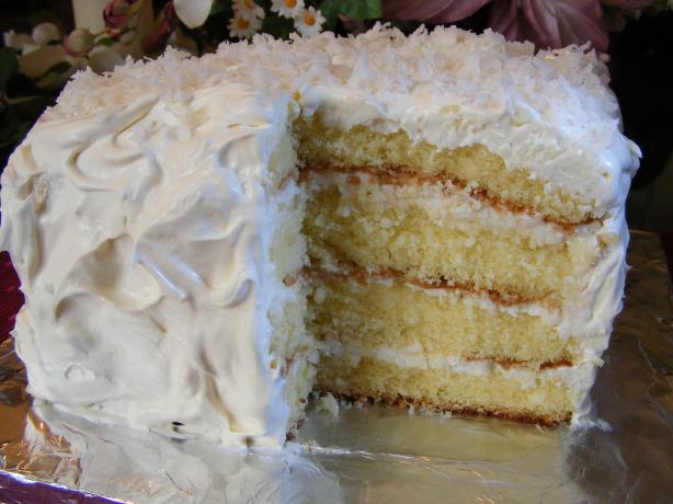 Coconut Sour Cream Cake. Photo by Seasoned Cook