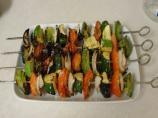 Garlic Parmesan Grilled Veggie Skewers