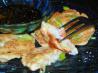 Shrimp and Green Onion Mini-Pancakes. Recipe by Barefoot Beachcomber