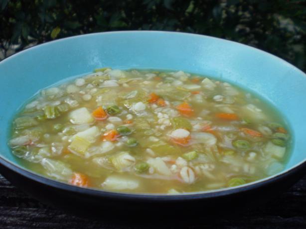 Warming Barley and Vegetable Soup. Photo by breezermom