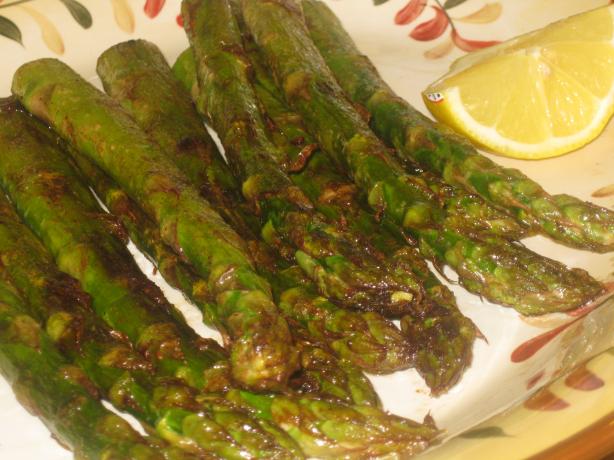 Smoky Grilled Asparagus. Photo by Chef Sarita in Austin Texas
