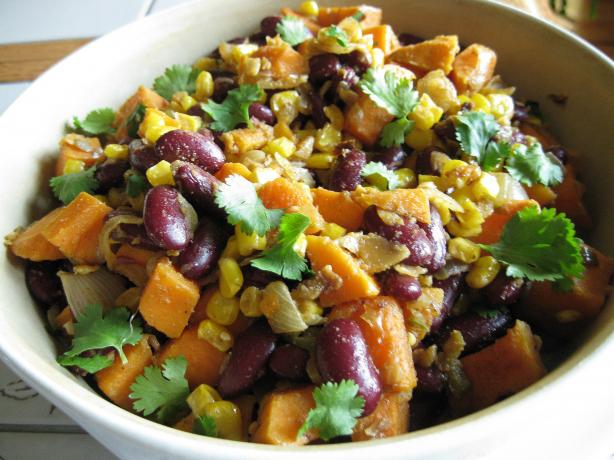 Sweet Potato, Corn & Black Bean Hash. Photo by WiGal