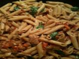 Fresh Tomato, Sausage, and Pecorino Pasta. Photo by RedVinoGirl
