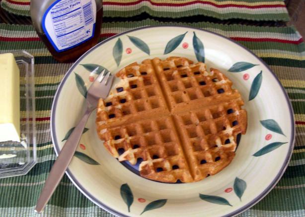 Hearty White Whole Wheat Waffles. Photo by FloridaMelon