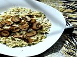 Orzo 'risotto' With Mushrooms. Photo by Andi of Longmeadow Farm