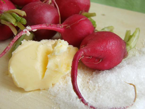 Simply French! Radishes With Butter and Fleur De Sel. Photo by Lalaloula