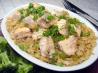Salmon Pilaf With Green Onions