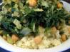 Spinach and Chickpeas With Couscous. Recipe by nemokitty