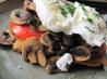 Poached Eggs With Mushrooms and Tomatoes. Recipe by JanuaryBride