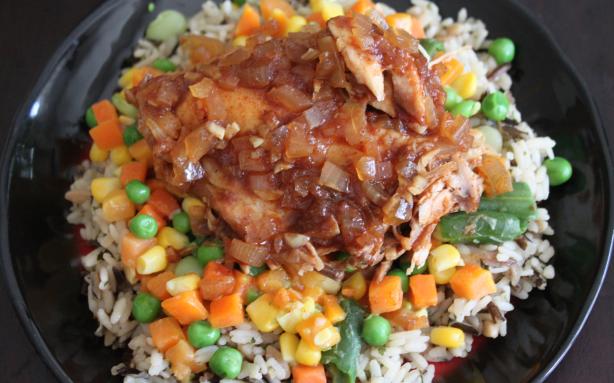 Savory Sweet Crock Pot Chicken. Photo by Botta-Bing!