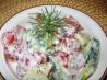 Sarasota's Cucumber Tomato Salad in a Creamy Dill Sauce