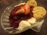 Strawberry-Rhubarb Sundaes. Recipe by loof