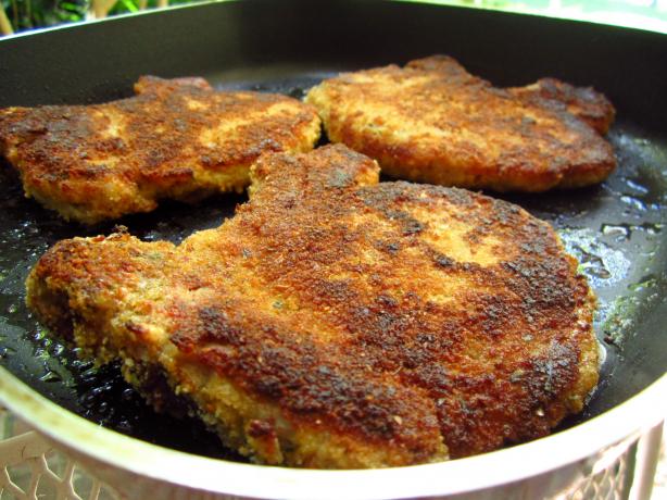 Garlic & Parmesan Crusted Pork Chops. Photo by gailanng