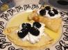 Hot Whiskey Crepes With Raspberries