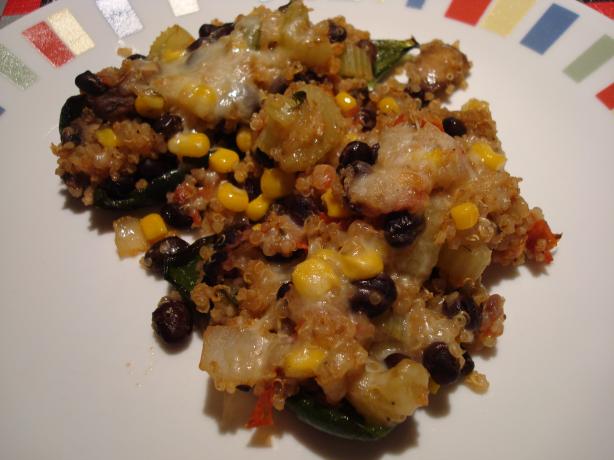 Quinoa Stuffed Poblanos. Photo by Starrynews