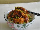 Restaurant Style Chinese Orange Chicken With Spring Peas