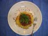 Sardines and Tomatoes over Spaghetti Squash. Recipe by Doug Mc