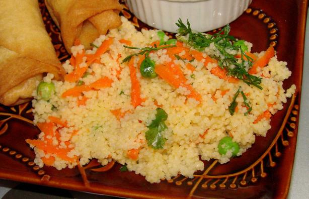 Carrot and Cilantro Couscous. Photo by Boomette