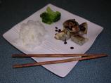 Buffalo Wontons With Red Wine Sauce