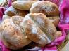 Traditional French Pistolets - Little Onion and Rye Bread Rolls