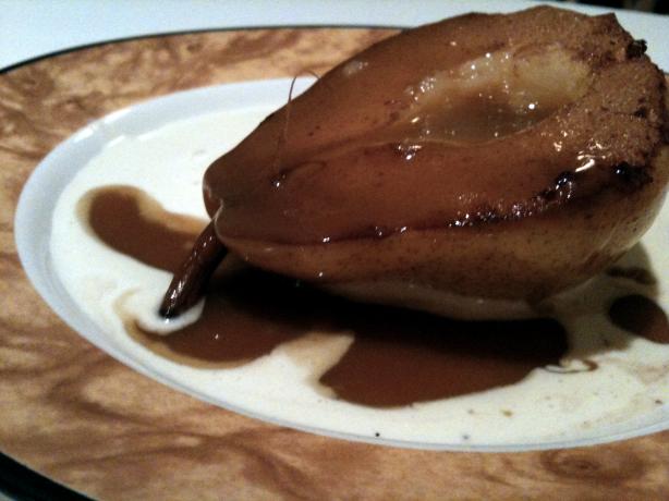 Kellymac's Pears Poached in Spiced Port. Photo by KellyMac6