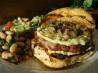 Grilled Turkey Burgers Wtih Monterey Jack, Poblano Pickle Relish