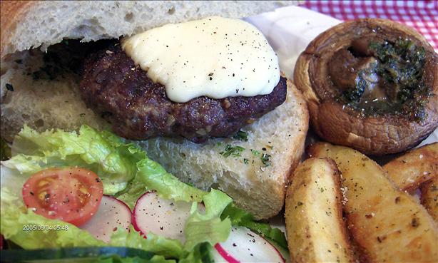 My Most Coveted Secret: Herb-Garlic Butter Hamburgers on a Grill. Photo by Derf