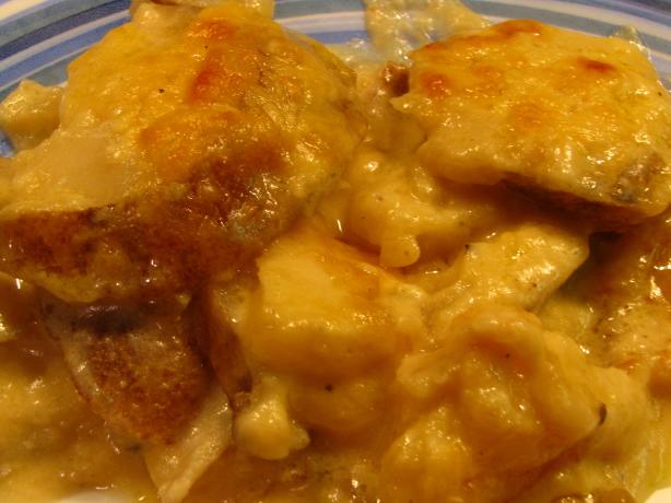 Potato and Smoked Cheese Gratin. Photo by kellychris