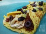 Bacon, Mushroom and Pepper Jack Cheese Omelet