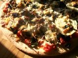 Vegetarian Mediterranean Pizza. Photo by luvcook'n