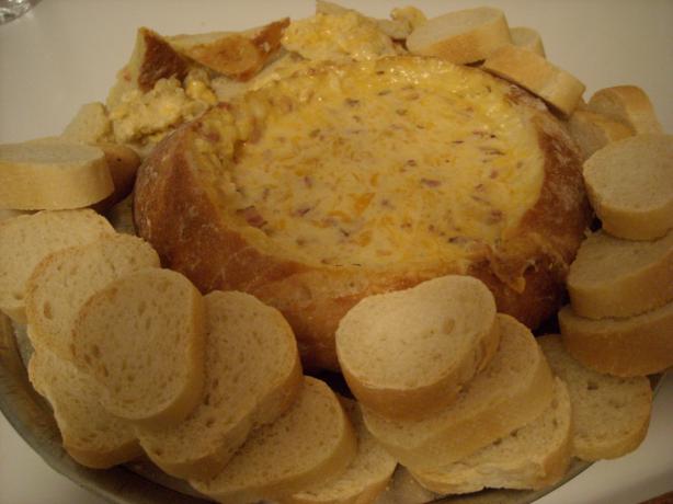Awesome Cheese Dip in Bread Bowl. Photo by mums the word