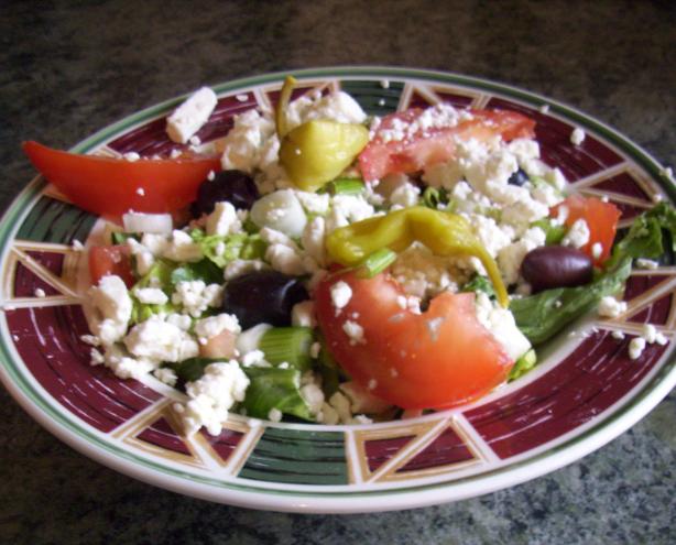 Classic Greek Salad. Photo by Suzanna Marie
