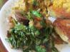 Leafy Greens Curry With Mushrooms (Vegan). Recipe by magpie diner