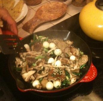 Pancetta & Boursin Polenta With Sauteed Mixed Mushrooms. Photo by Ian Magary