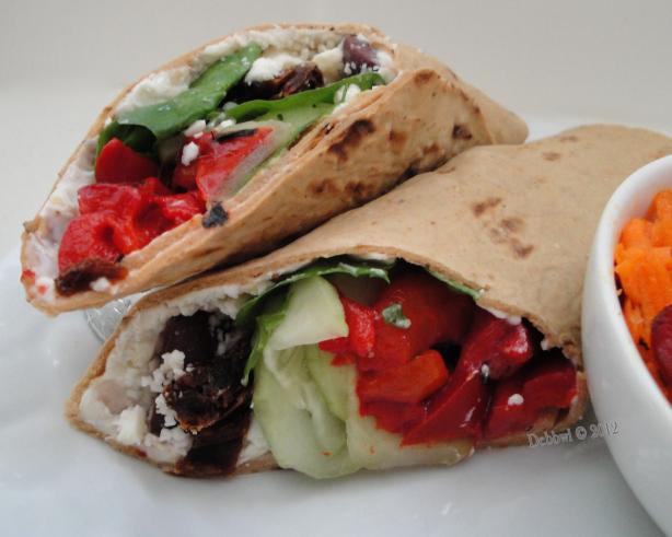 Easy Greek Wraps. Photo by Debbwl