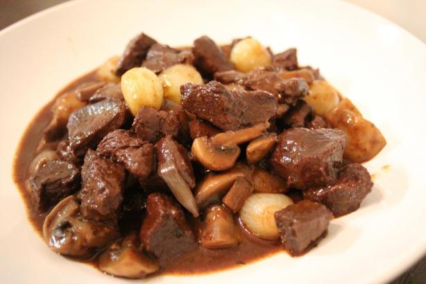 Venison Bourguignon (Venison Stew). Photo by Danielbledsoe