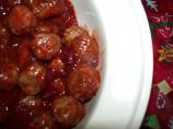 Cranberry Meatballs a La Alma. Photo by Becky in Wisconsin