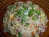 Simple Ham (Or Pork) Fried Rice W/Sesame Oil No Wok Needed. Recipe by TheShields
